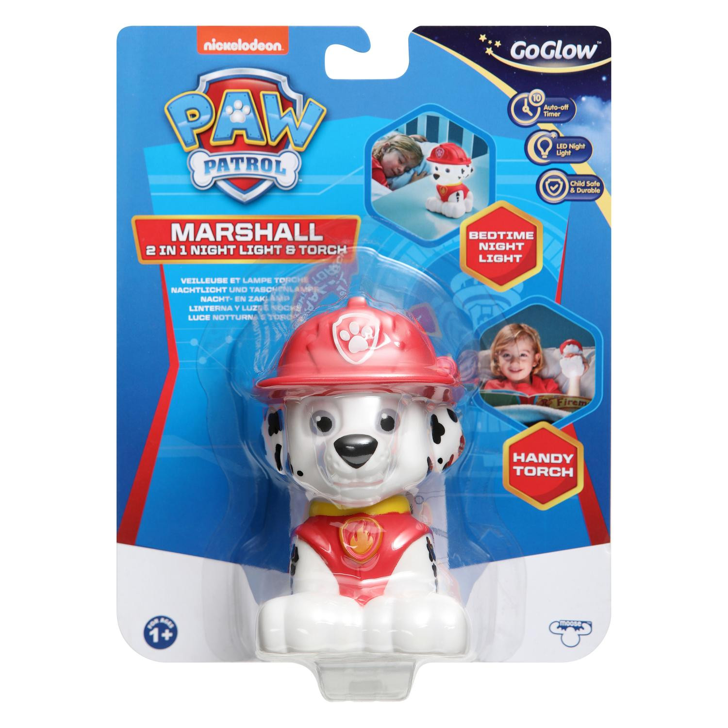 Paw Patrol Marshall GoGlow Nattlampa och ficklampa 2 i 1