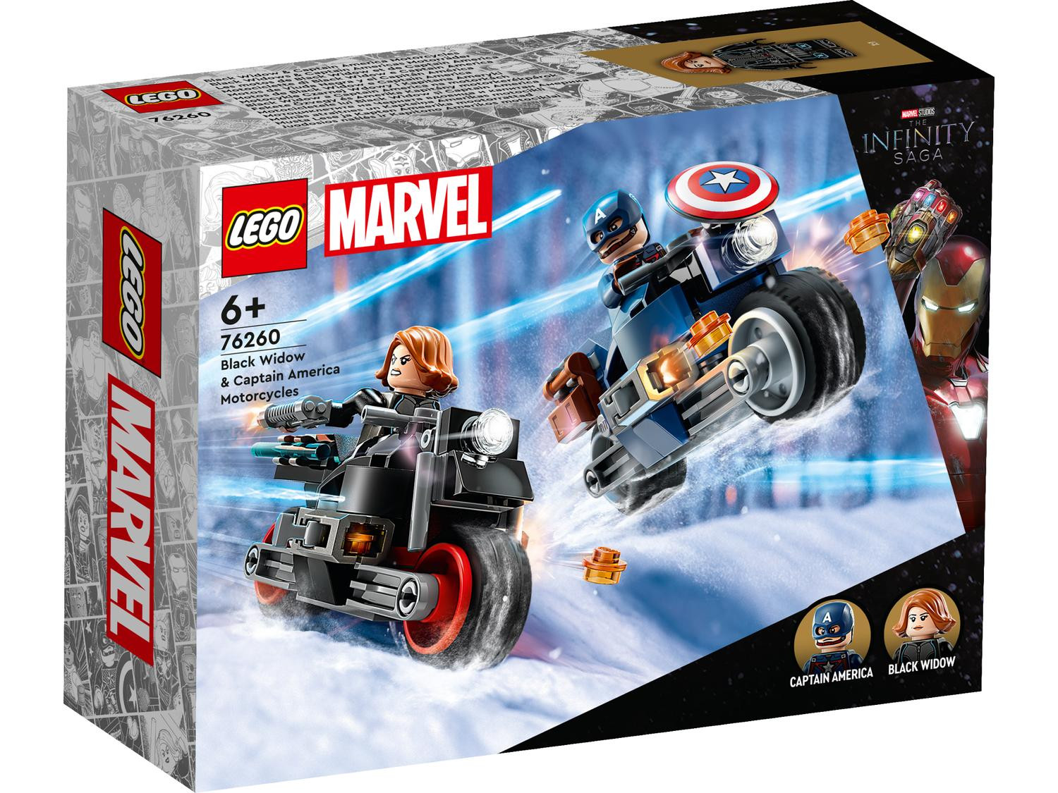 LEGO Marvel Black Widows & Captain Americas motorcyklar 76260