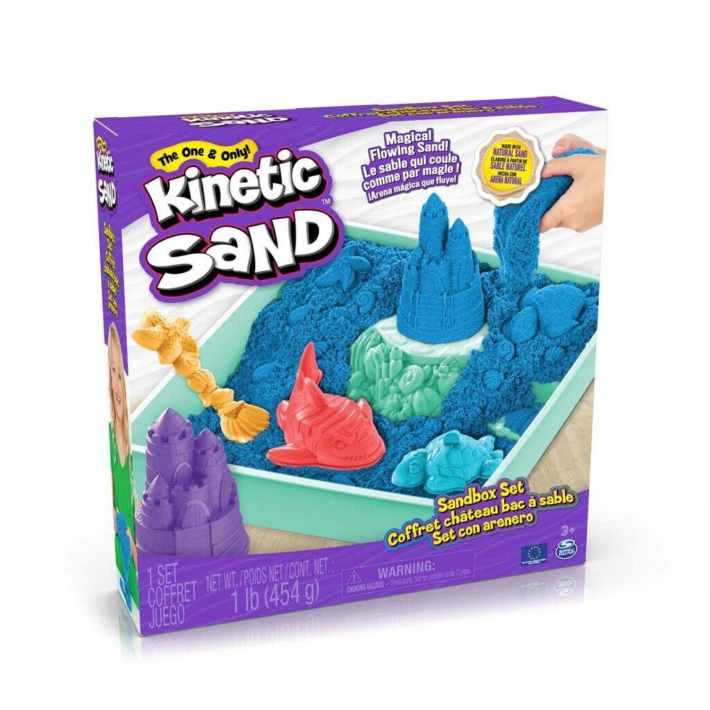 Kinetic Sand Sandbox Set Blå | Sand//lera & slime | Bra Leksaker