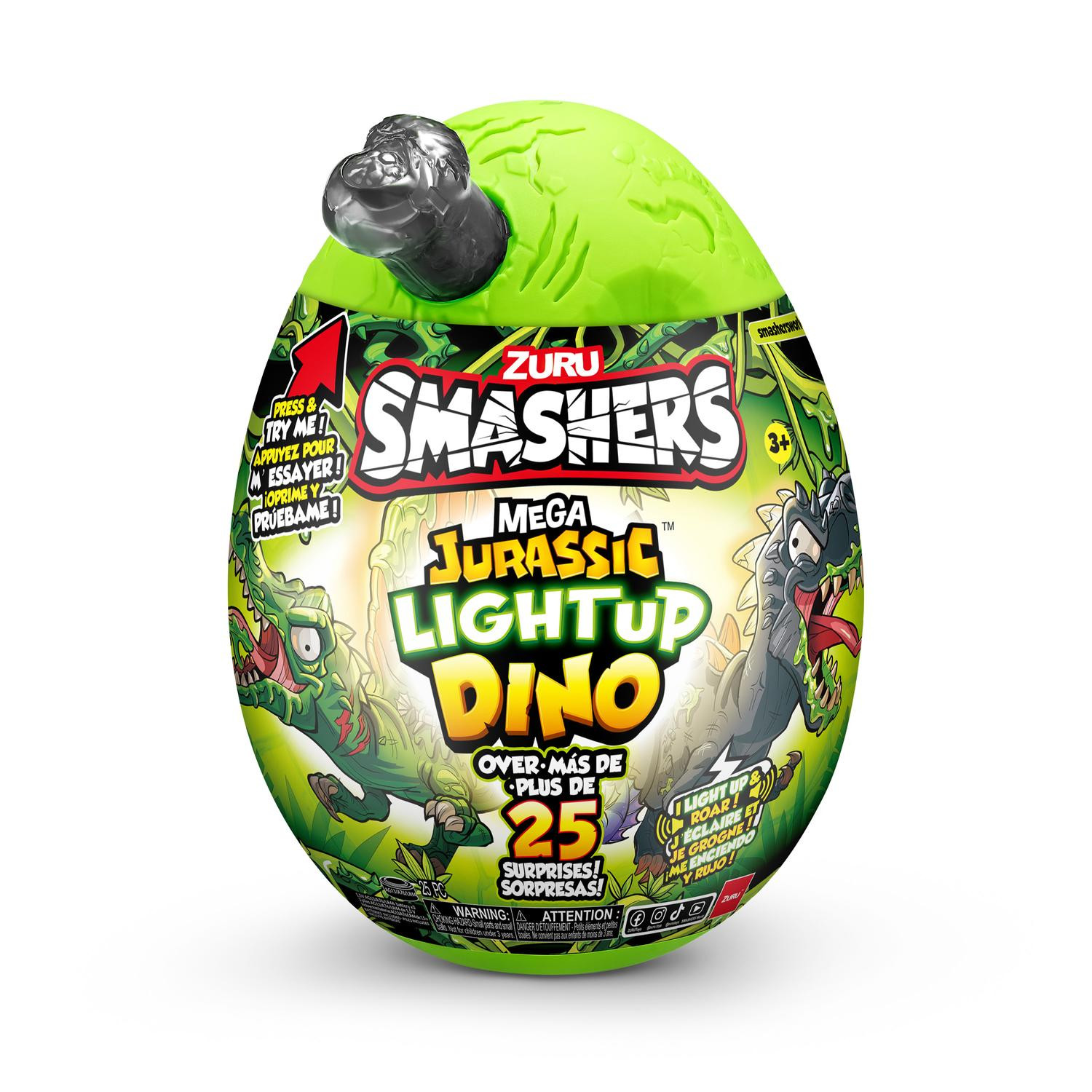 Zuru Smashers Mega Jurassic Light Up Dino