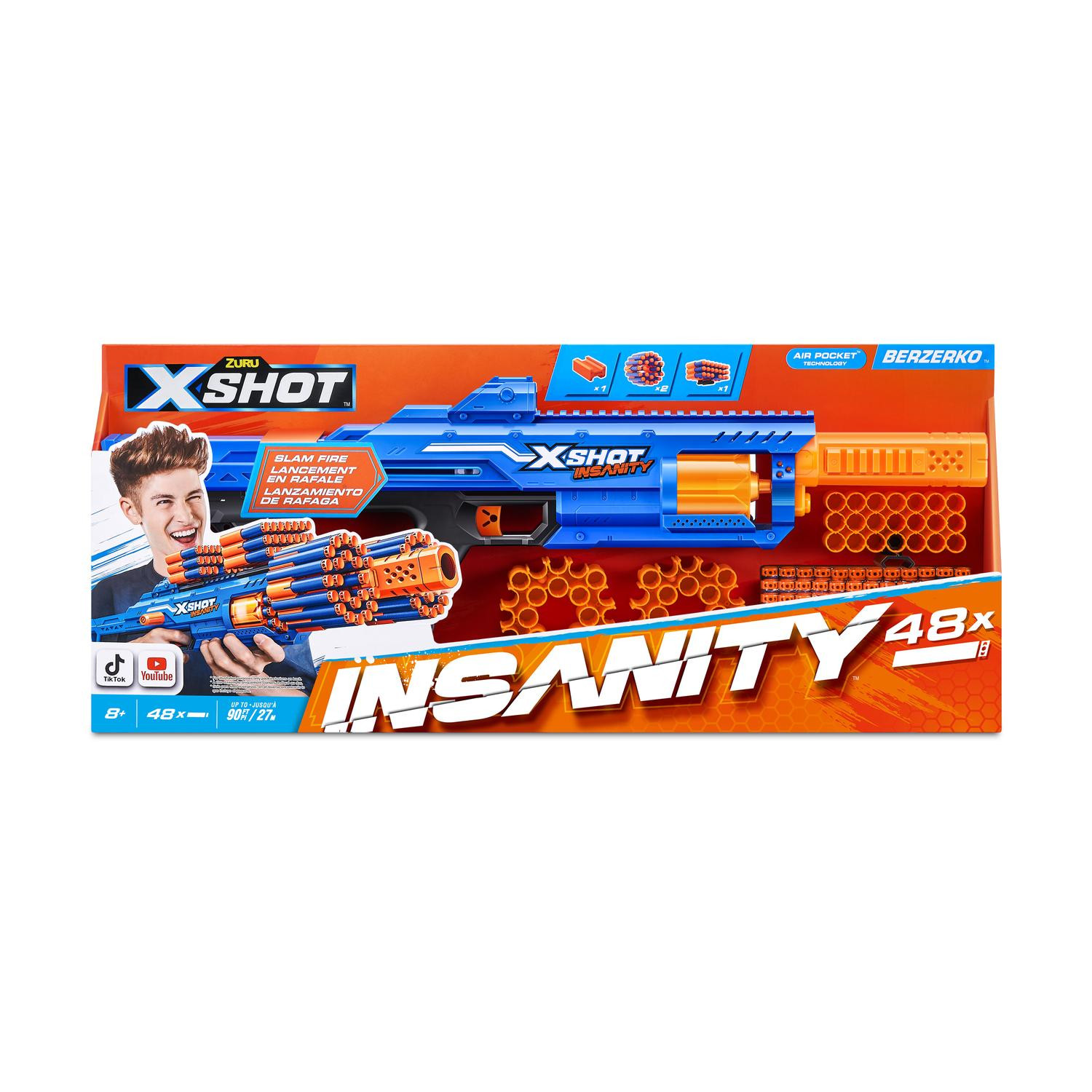 X-Shot Insanity Berzerko med 48 darts