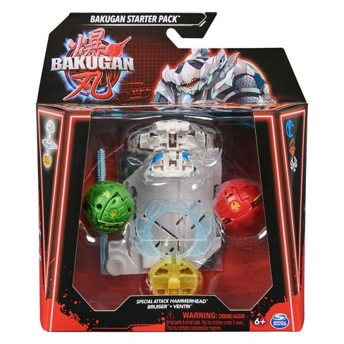 Bakugan 3.0 Starter Pack Hammerhead, Bruiser & Ventri