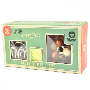 Mensa IQ-pussel Set 3-pack