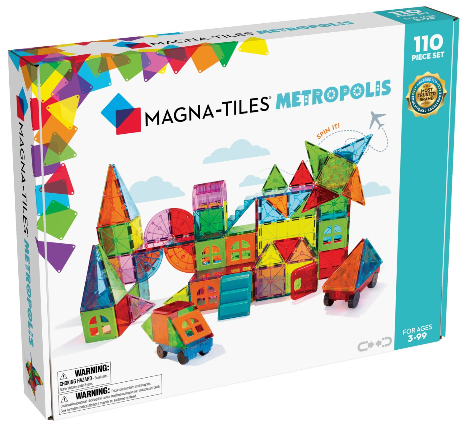 Magna-Tiles Metropolis 110 delar