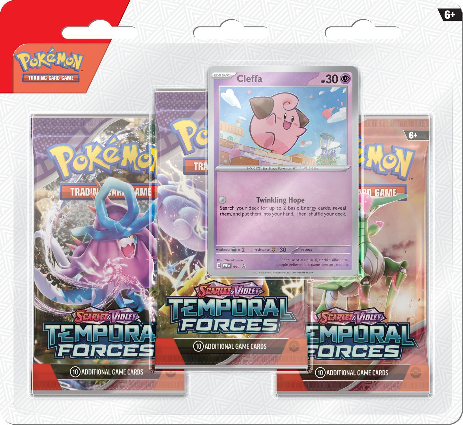 Pokemon Temporal Forces 3-pack Blister : Model - Cleffa