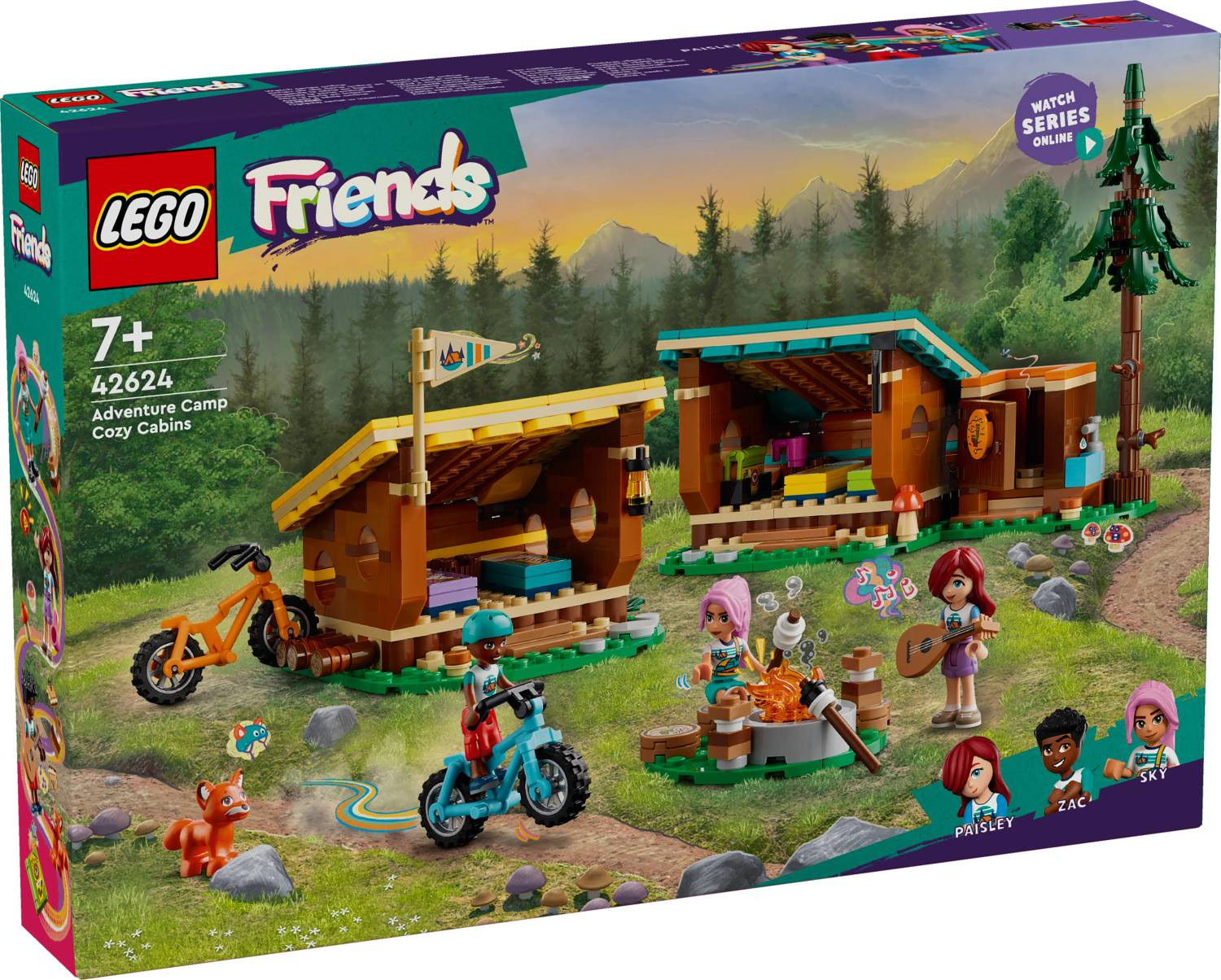 LEGO Friends Äventyrsläger Mysiga stugor 42624 | Friends | Bra Leksaker