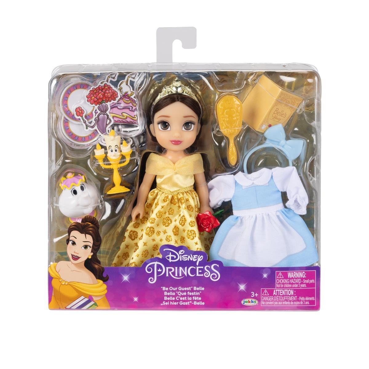 Disney Princess Belle Docka med tillbehör 15cm