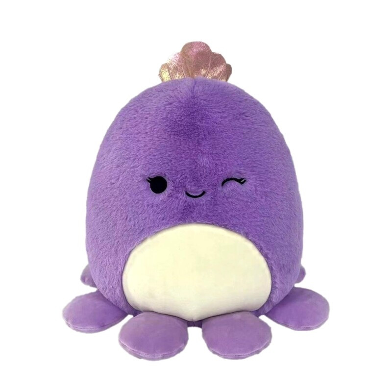 Squishmallows Fuzz A Mallows 30cm Violet Octopus