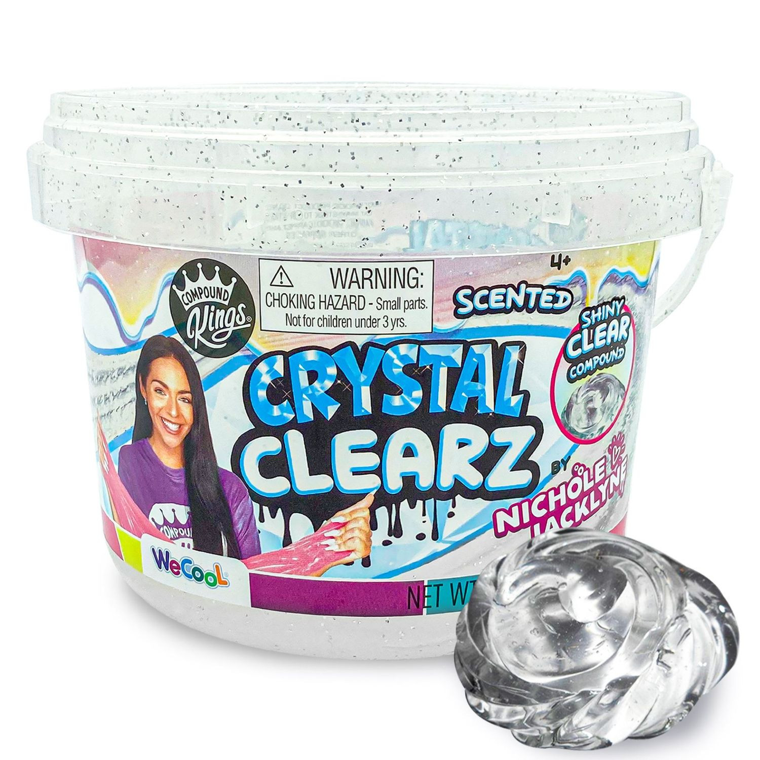 Compound Kings Crystal Clearz Slime Bucket | Sand//lera & slime | Bra Leksaker