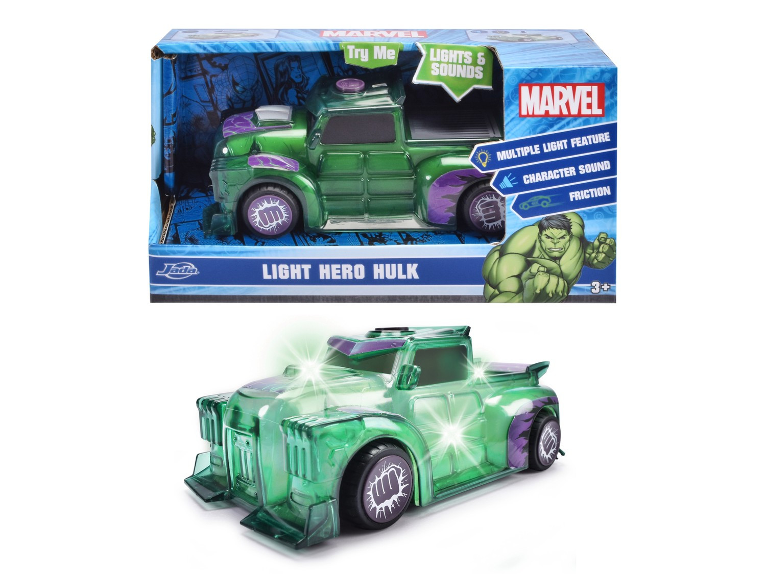 Marvel Light Hero Hulk Bil 1:32