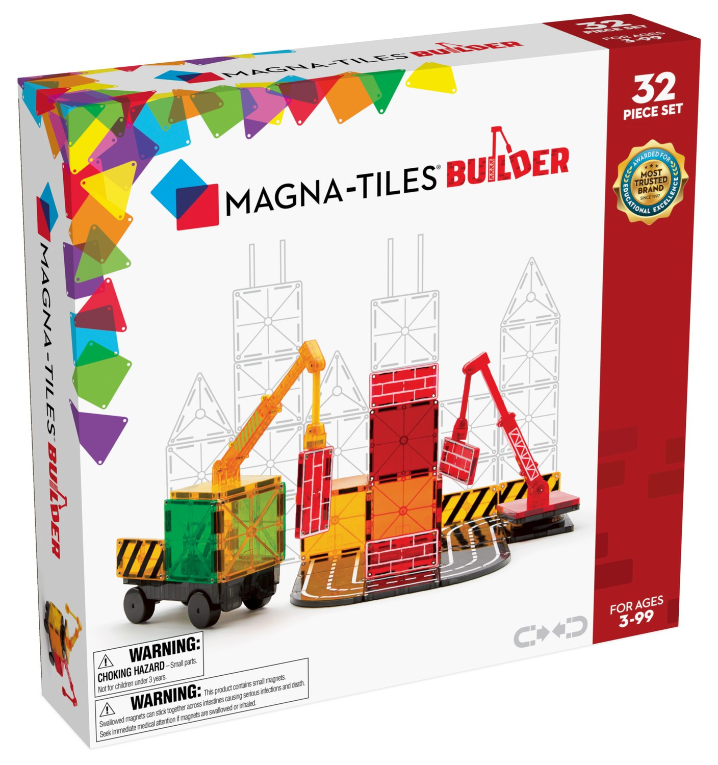 Magna-Tiles Builder Byggarbetsplats 32 delar