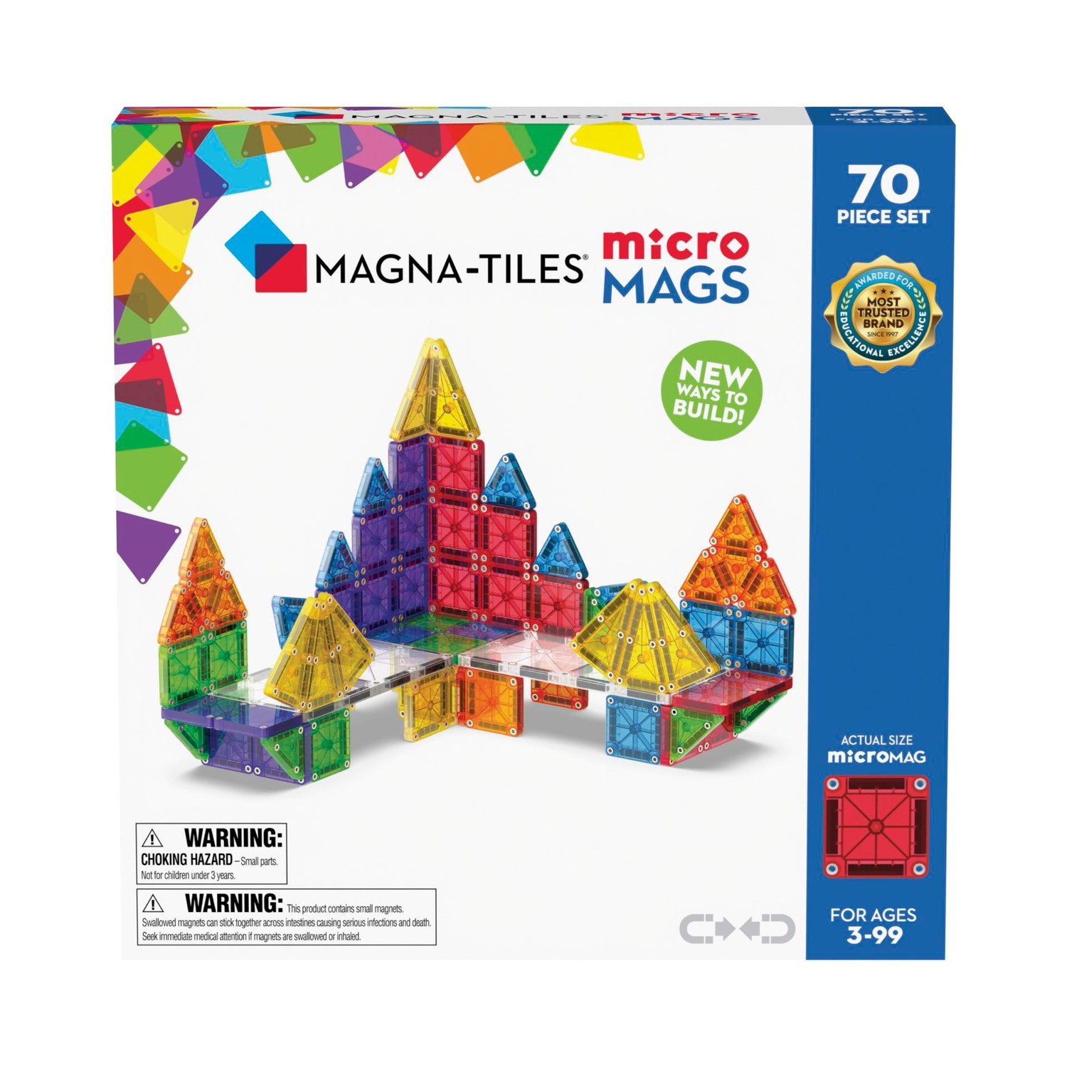 Magna-Tiles microMAGS 70 delar