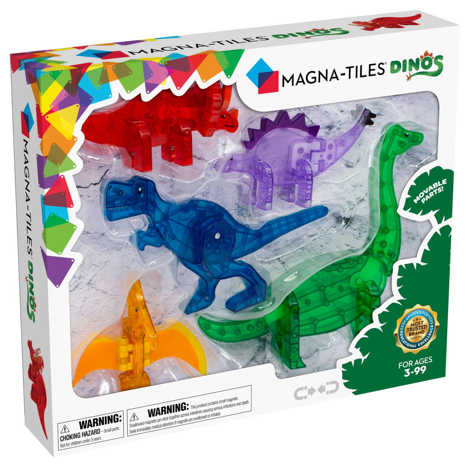 Magna-Tiles Dinos Dinosauriefigurer 5 delar