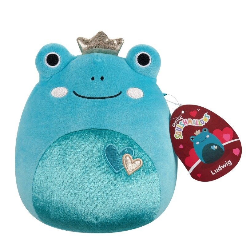 Squishmallows 19cm Heart Ludwig Frog