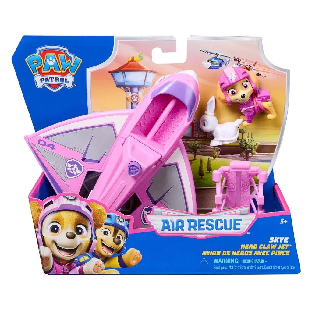 Paw Patrol Air Rescue Skye Hero Claw Jet | Film & Seriekaraktärer | Bra Leksaker