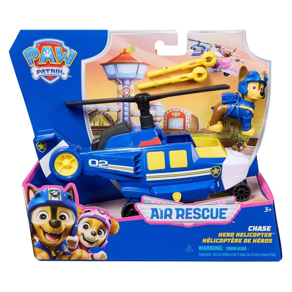 Paw Patrol Air Rescue Chase Hero Helikopter | Film & Seriekaraktärer | Bra Leksaker