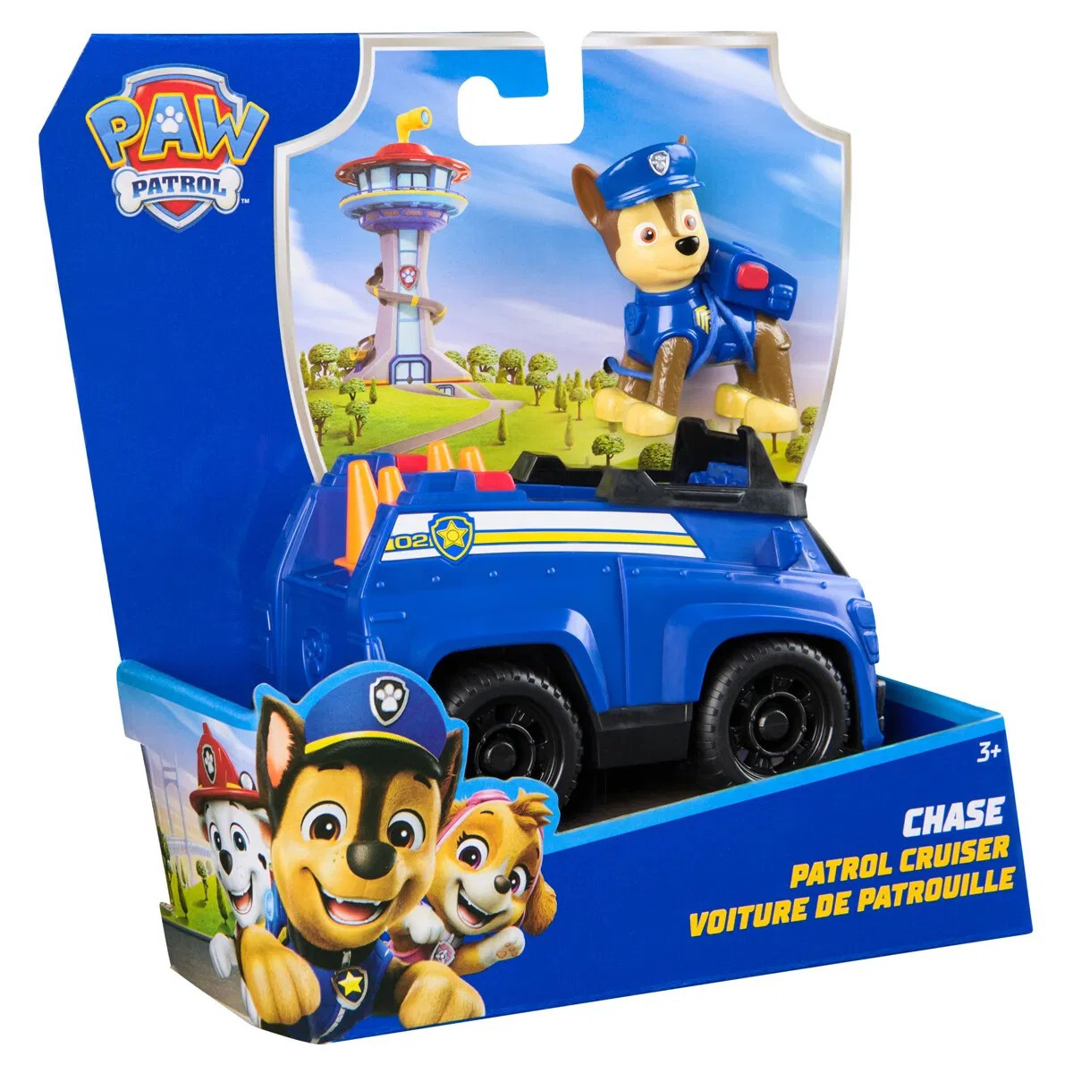 Paw Patrol Fordon med figur 2.0 Chase | Film & Seriekaraktärer | Bra Leksaker