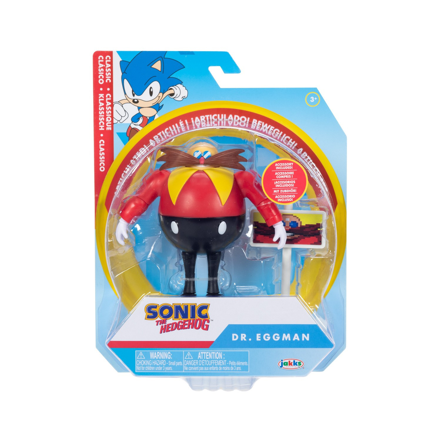 Sonic Figur 10cm med tillbehör Dr. Eggman | Film & Seriekaraktärer | Bra Leksaker