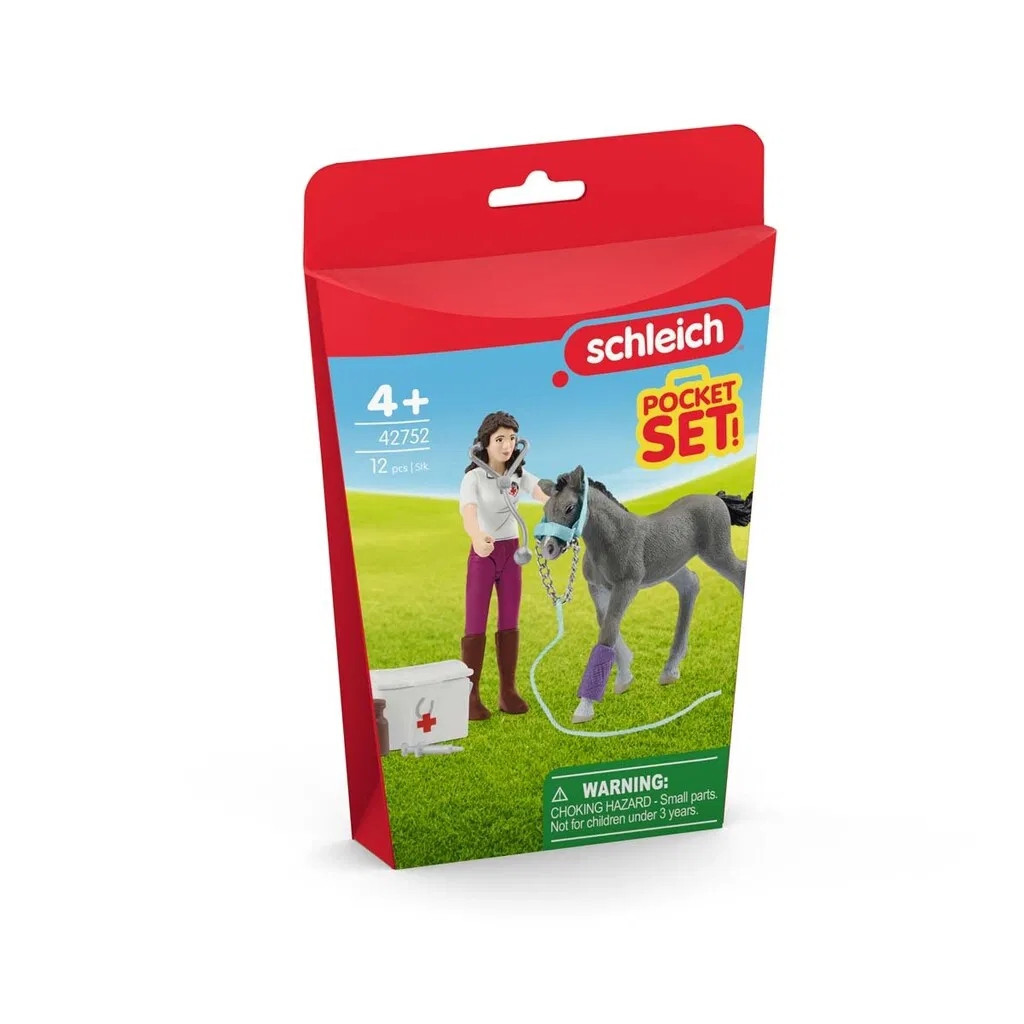 schleich Pocket Set Mrs Kramer med föl 42752