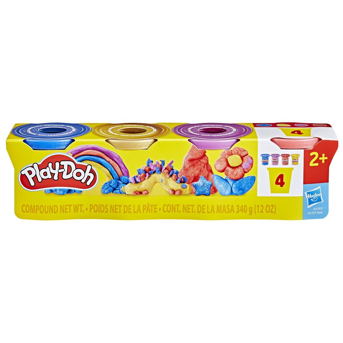 Play-Doh Metallic Lera 4-pack