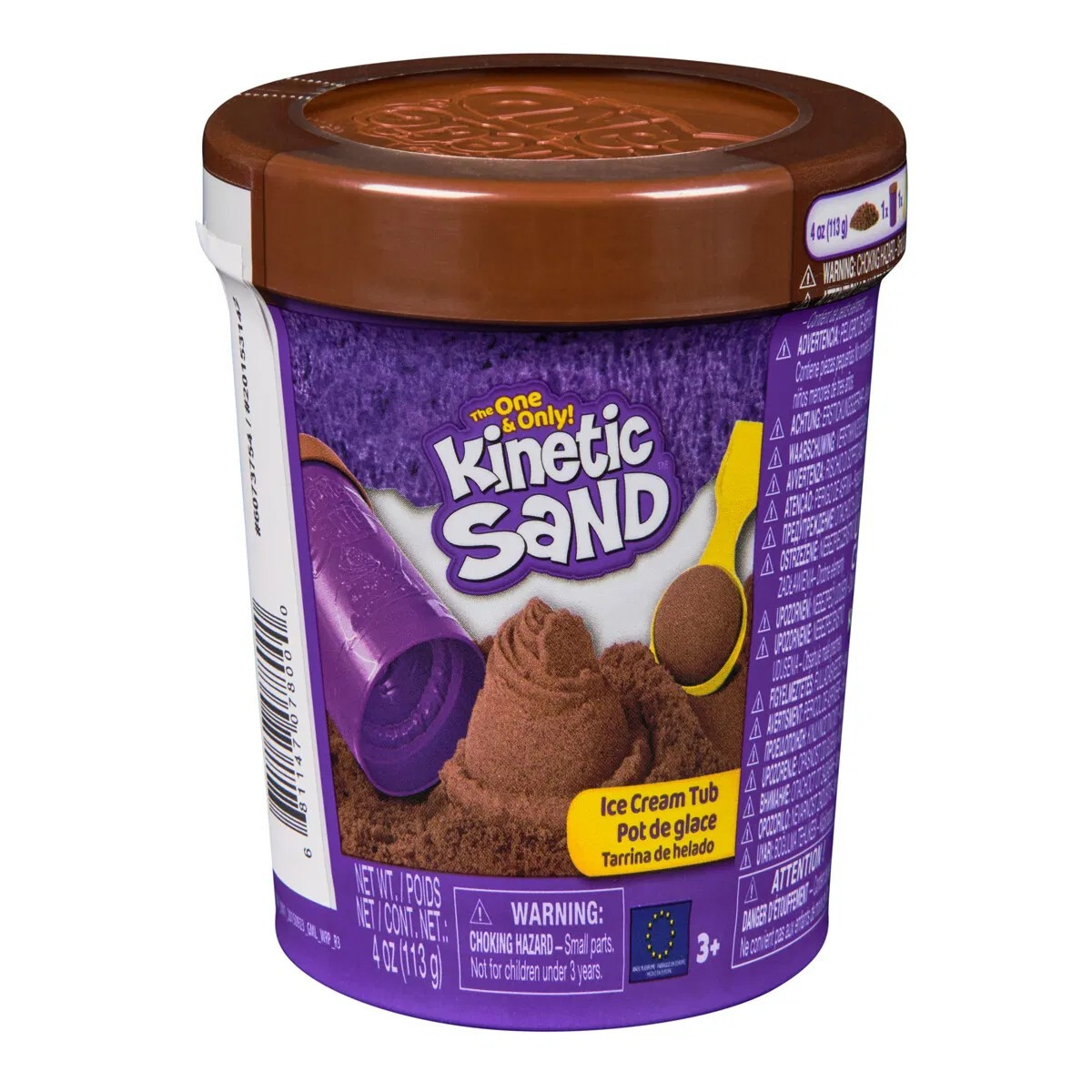 Kinetic Sand Ice Cream Tub Brun