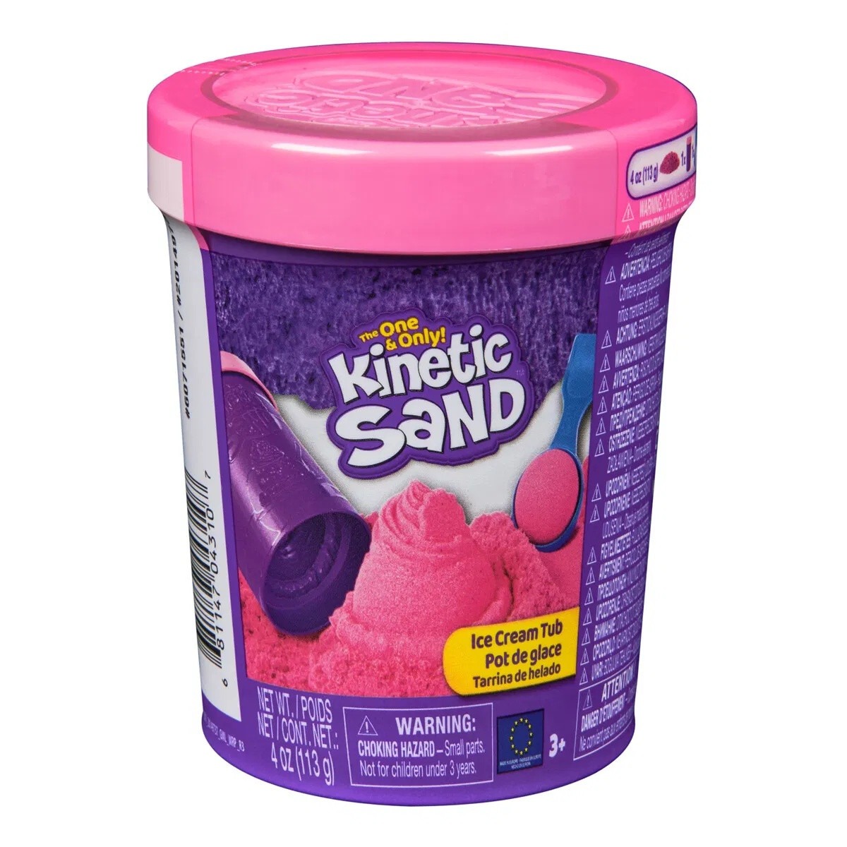 Kinetic Sand Ice Cream Tub Rosa