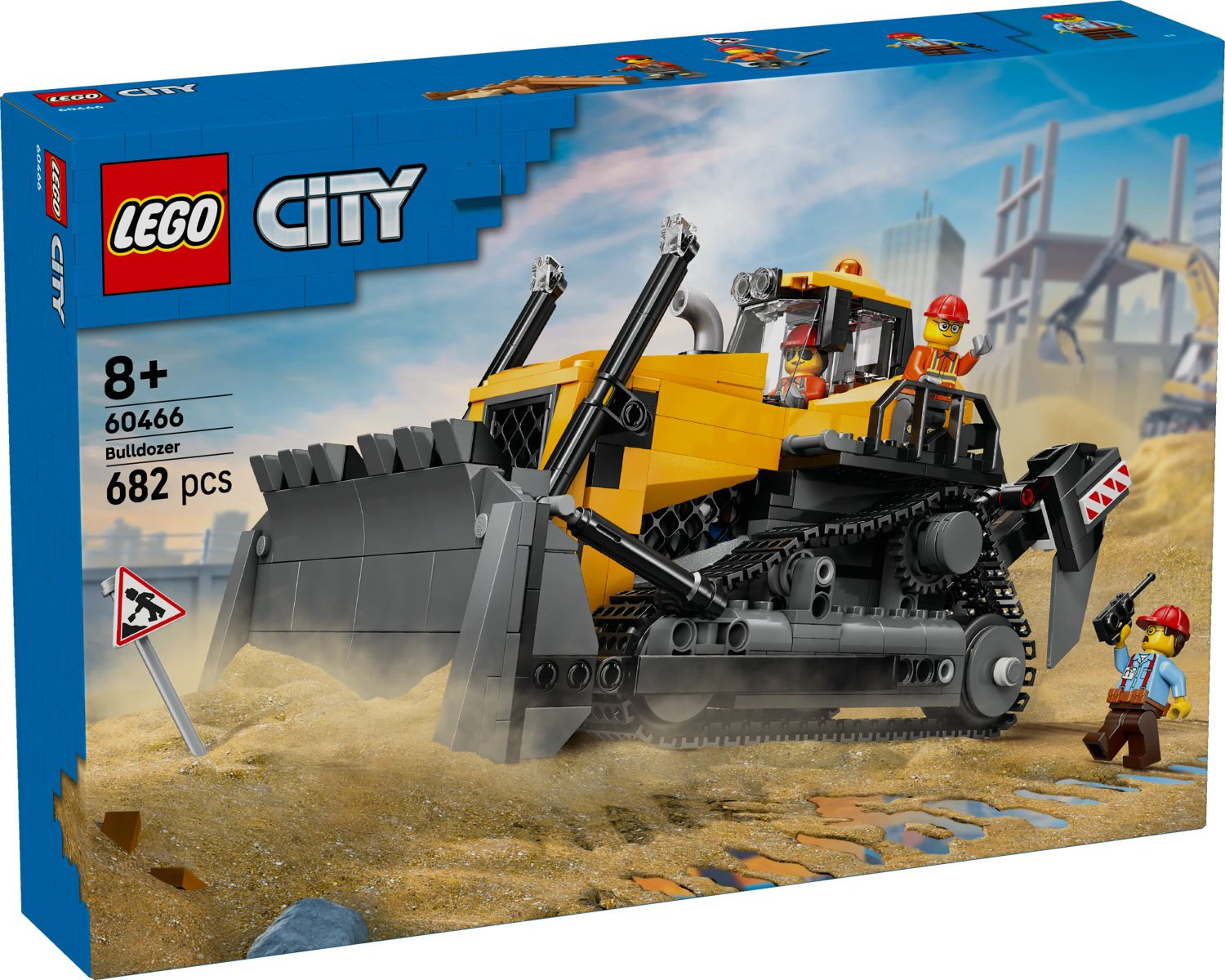 LEGO® City Gul bulldozer 60466 - LEGO -  Leksaksaffären