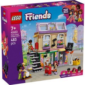 LEGO® Friends Musikaffär & lägenhet 42653