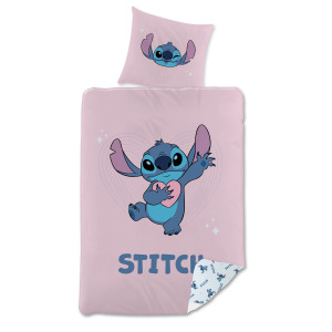 Disney Stitch Bäddset Rosa 150x210cm