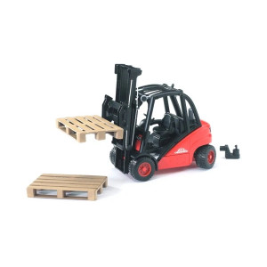 Bruder Linde Gaffeltruck H30D med 2 pallar 1:16