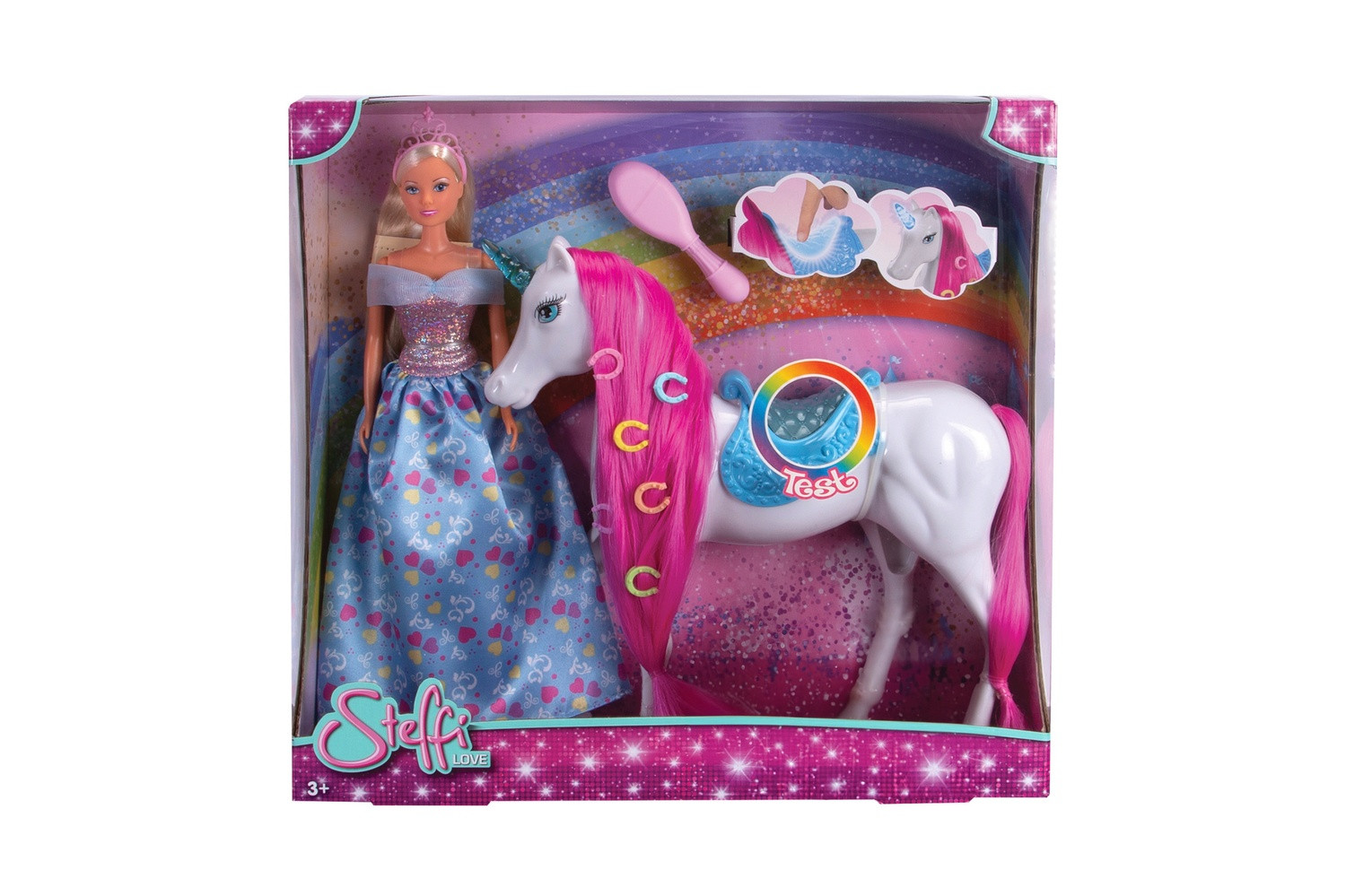 Steffi Love Sparkle Unicorn med docka - Steffi Love -  Leksaksaffären