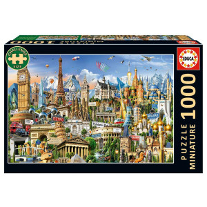 Educa Miniature Symbols Of Europe Pussel 1000 bitar