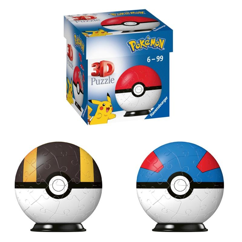 Pokémon Pusselboll Pokeball 55 bitar